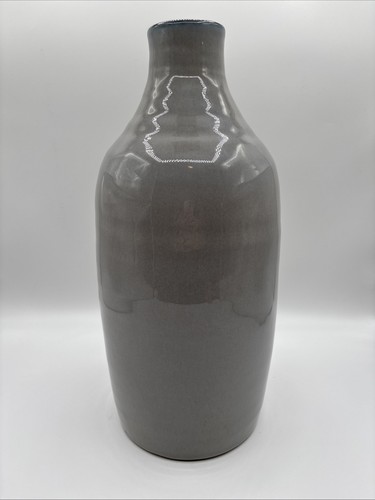 Hobby Lobby Vase Pottery Decorative Home Decor Grey High Gloss 6.9x6.9x14.4” - Picture 4 of 11