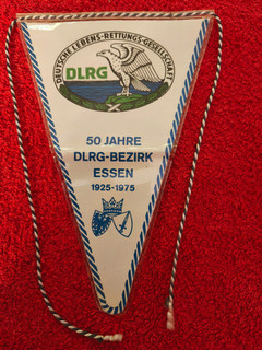 DLRG Essen Wimpel Pin Orden Abzeichen Patch Rettungsschwimmen Spange Brosche