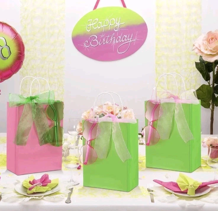 48 Pcs 24 Sets Pink and Green Birthday Party Decorations Witch Party Favor Gift  - Image 4 of 4