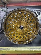 Forgiato 26” Sona G Body/ Chevelle Brush  Gold  With Chrome Lip Box Chevy Xl