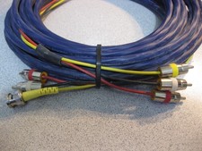 25 Plenum-rated Shielded Rca Bnc Composite Video Stereo Lr Audio Rca Cable