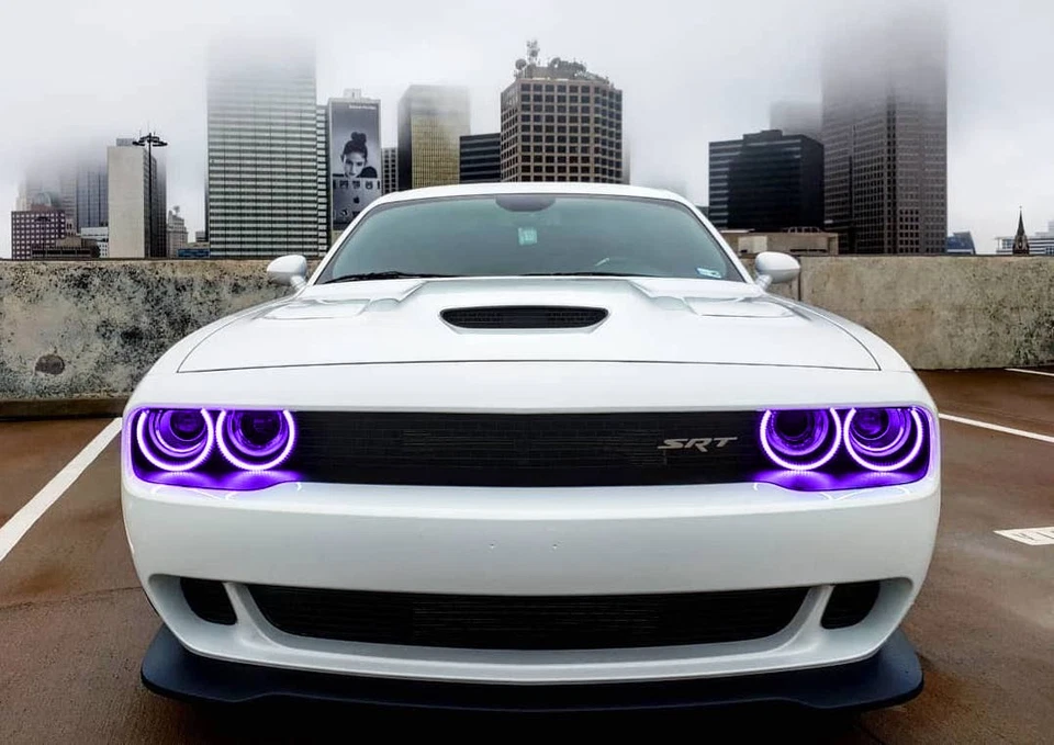 Oracle LED Waterproof Halo Lights Kit Set For Dodge Challenger 2015-2023 Foto 4 de 4