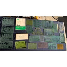 Vintage Berol Rapidesign Keuffel Esser Drafting Template Lot