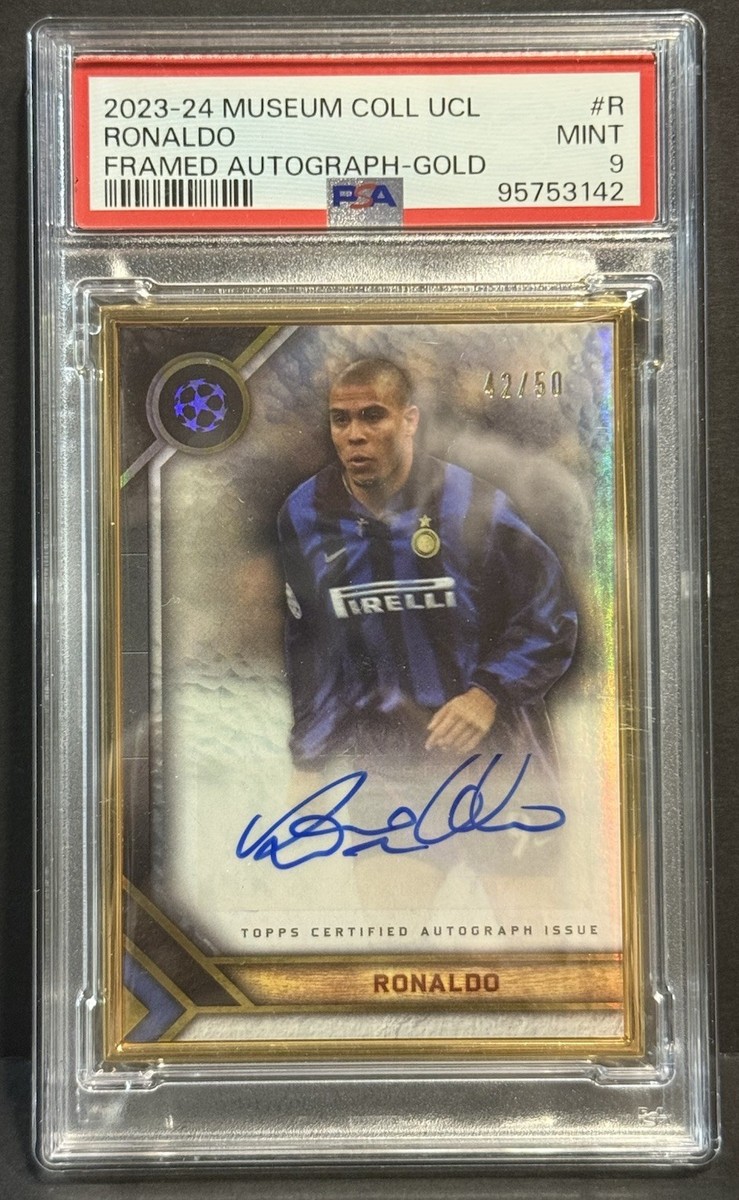 2023-24 Topps Museum Collection Inter Milan Ronaldo Gold Framed
