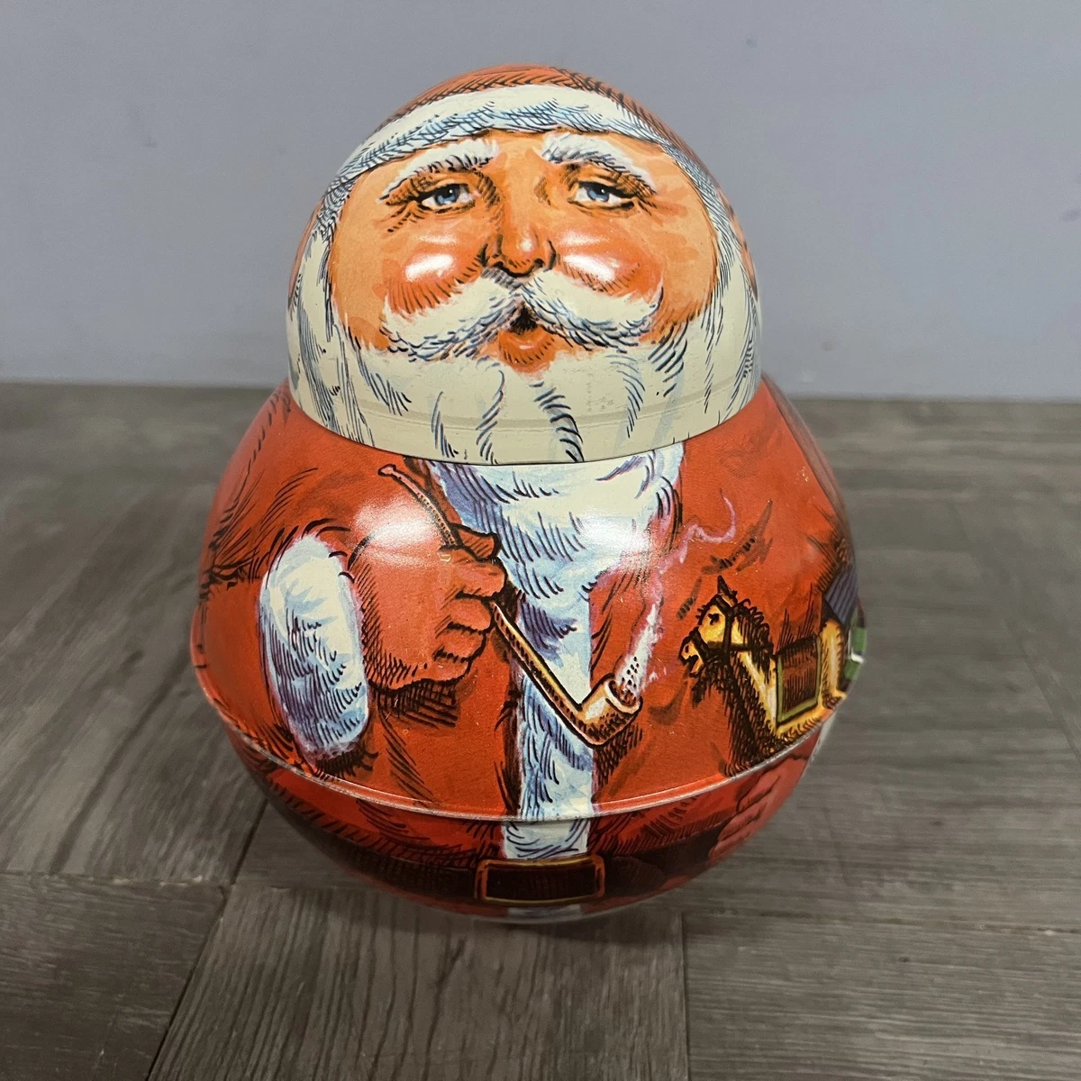 Roly Poly Tin In Santa Figures (1946-1990) for sale | eBay
