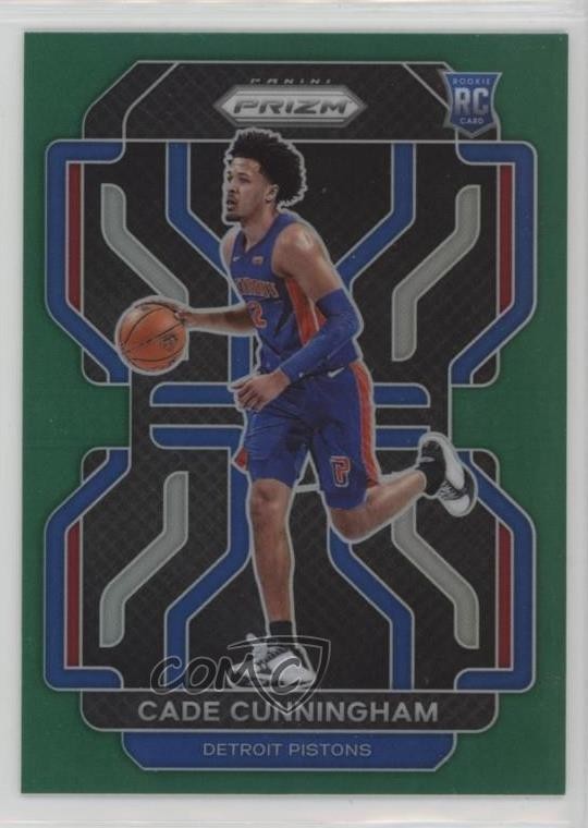 2021-22 Panini Prizm Green Prizm Cade Cunningham #282 ru7