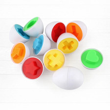 Montessori Egg Matching Toys for Toddlers 1-3 Educational Puzzle Game
