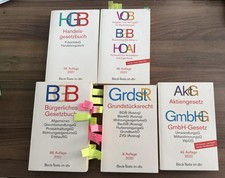 Gesetzbücher, HGB, BGB, VOB, HOAI, GrdstR, AktG, GmbHG