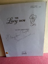 LUCY SHOW Production Script Sheldon Leonard Gale Gordon Mary Jane Croft SIGNED 