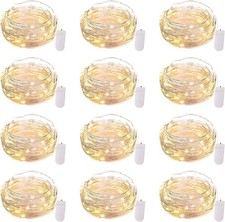 12 Pack 7ft Battery Operated LED Fairy Lights for Xmas Decoration