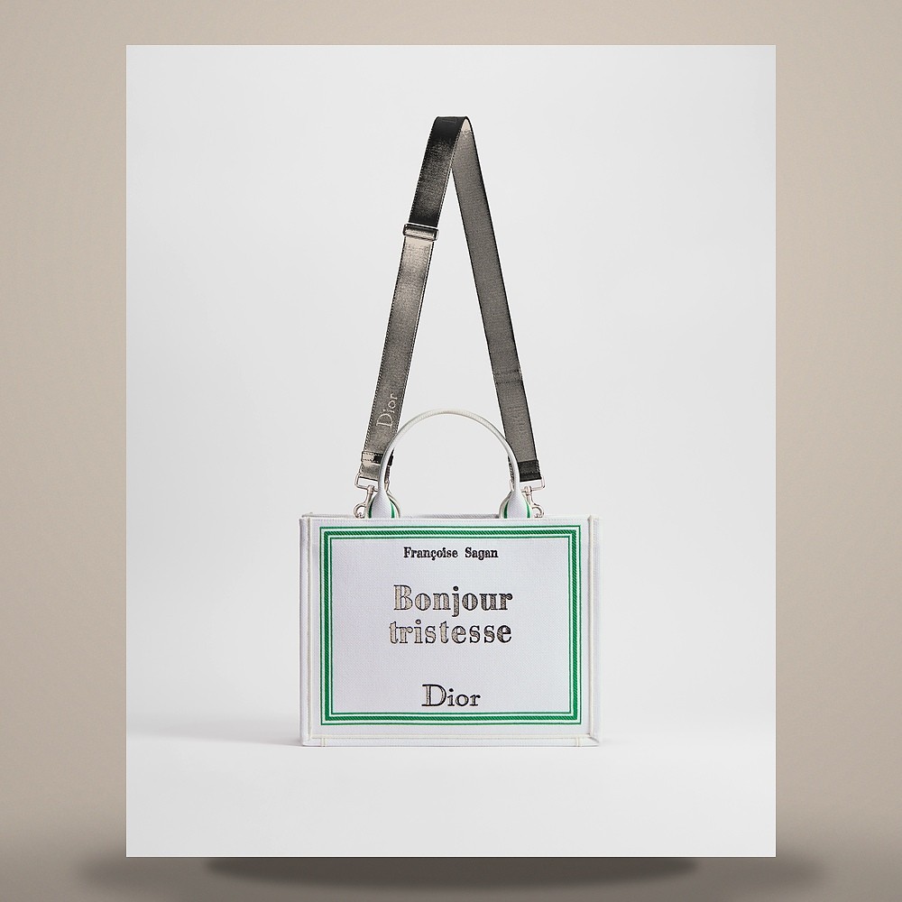 Louis Vuitton Book Tote Strap Bag Medium White, Green, Black 158470346 [U] image 6