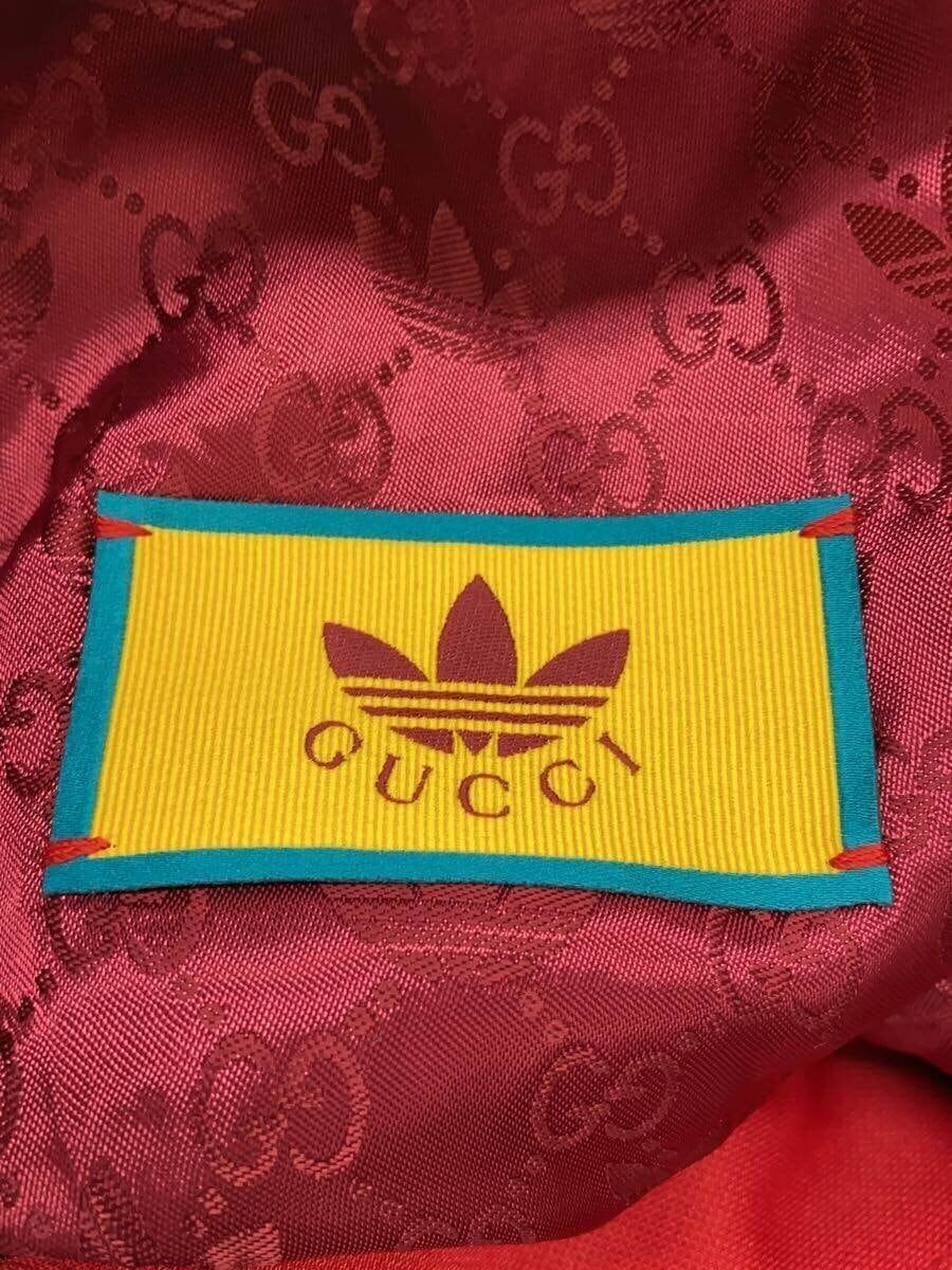 GUCCI x adidas Others Double Collarless Jacket 46 in Red, 707683