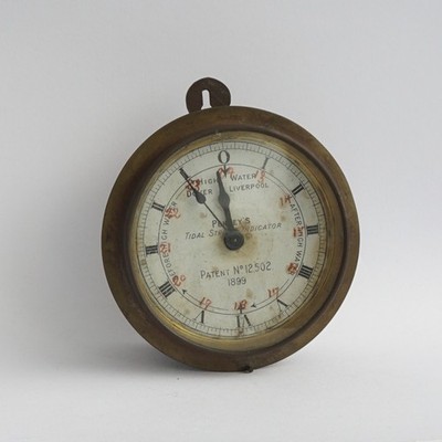 Antique 1899 Prestey s Tidal Stream Indicator Brass Maritime Nautical Liverpool