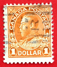 Canada Stamp 122 (dry  printing) "King George V Admiral Issue" Used
