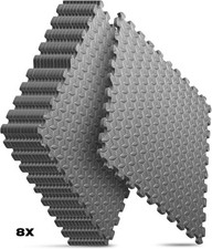 32 SQ FT Interlocking Foam Mats Tiles Gym Play Garage Workshop Floor Mat 8 Mats