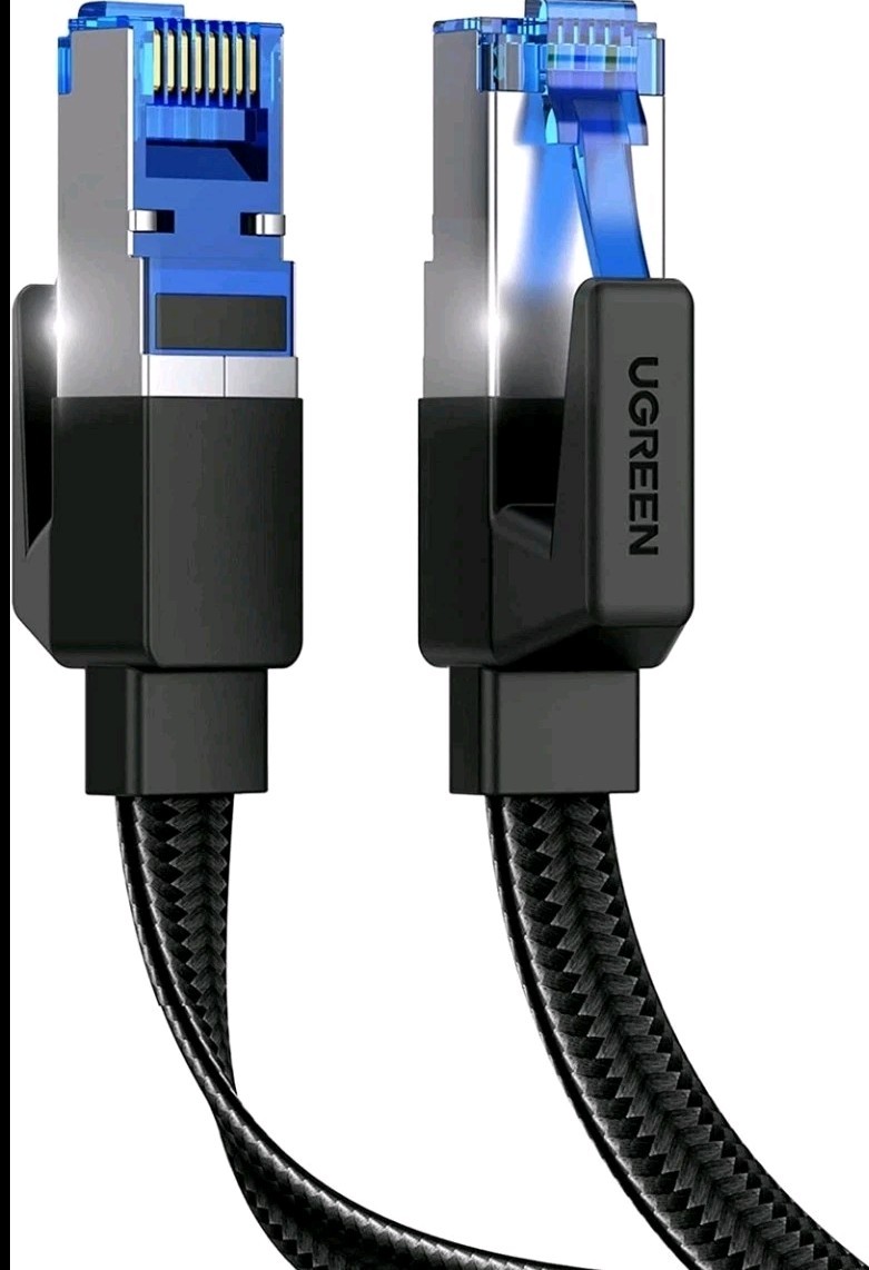 Ethernet Cable 10M  Cat 8 Internet Flat 10m Gold Super Fast Heavy Duty UGREEN