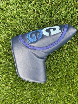 G/FORE Gradient Circle Gs Velour-Lined Blade Putter Headcover - Twilight Navy