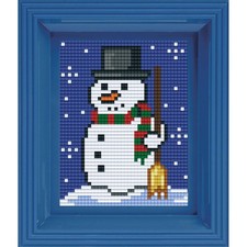 PixelHobby Evening Snowman Mosaic Art Kit