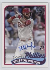 2024 Topps Update 1989 Topps Baseball Auto Weston Wilson #89B-WWI Auto 6o3