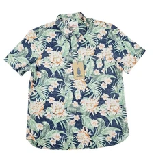 Chubbies Shirt Men's Large Popover Shirt Hawaiian Tropical The Resort Wear NWT