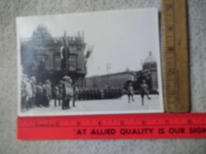 WW2-Review of the Troop by MussolIni? and Military Leadership PHOTO,6.5" x 4.5"