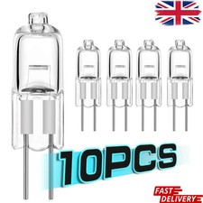 10Pcs G4 Halogen Light Bulbs 10W 20W 12V 2 Pin Two Prong with Prongs Small Mini