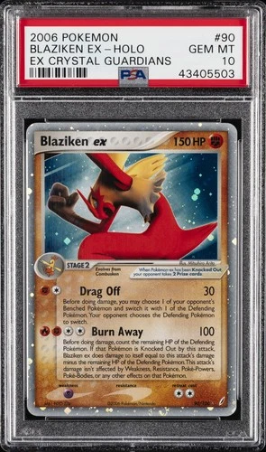 2006 POKEMON EX CRYSTAL GUARDIANS #90 BLAZIKEN EX-HOLO PSA 10