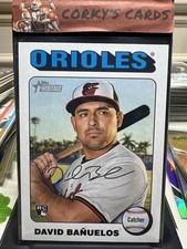 2024 Topps Heritage High Number-#715 SP rookie David Banuelos (RC) White Border