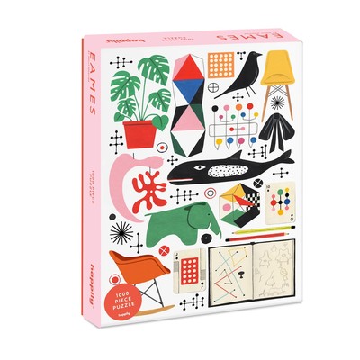 Eames inspiriertes Vintage Puzzle 1000 Teile von Happily Neuheit Geschenkidee