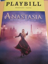 ANASTASIA Playbill Broadway Musical ORIGINAL CAST New York Stephen Flaherty