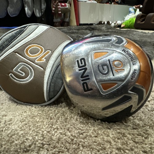 Ping G10 Driver 10.5* Mitsubishi Fubuki Stiff Flex Graphite Mens RH W/Cover Nice