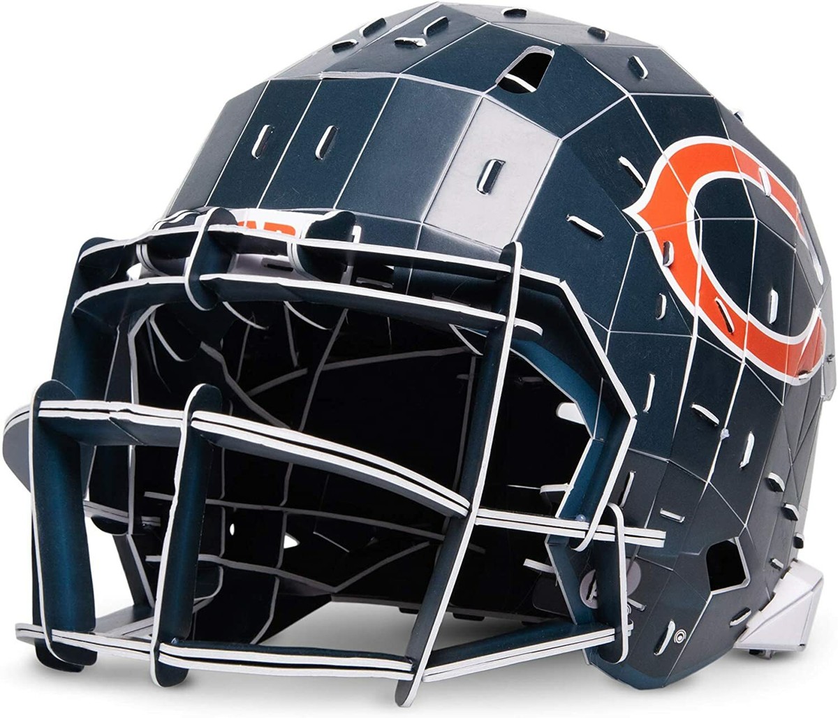 Foco NFL Chicago Bears 3D Football Helmet 46 PCS Puzzle Blue Ages