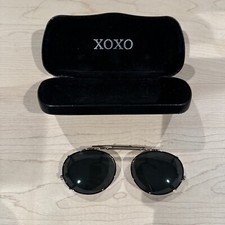 Vintage XOXO Clip-on Sunglasses with hard case