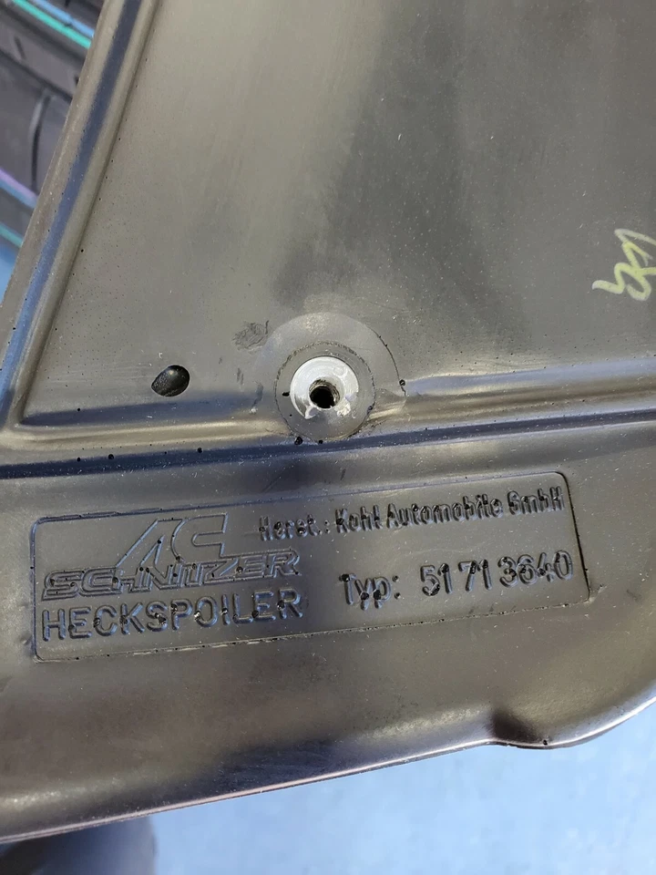 Alerón trasero AC Schnitzer tipo 2 para BMW E36 sedán - raro - Nuevo de Lote Antiguo Foto 3 de 4