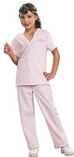 Kid Girl Pink Costume Veterinarian Child Costume, Large