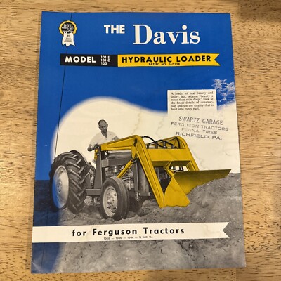 Davis Hydraulic Loaders for Ferguson Tractors Model 101, 101s,102 Sales ...