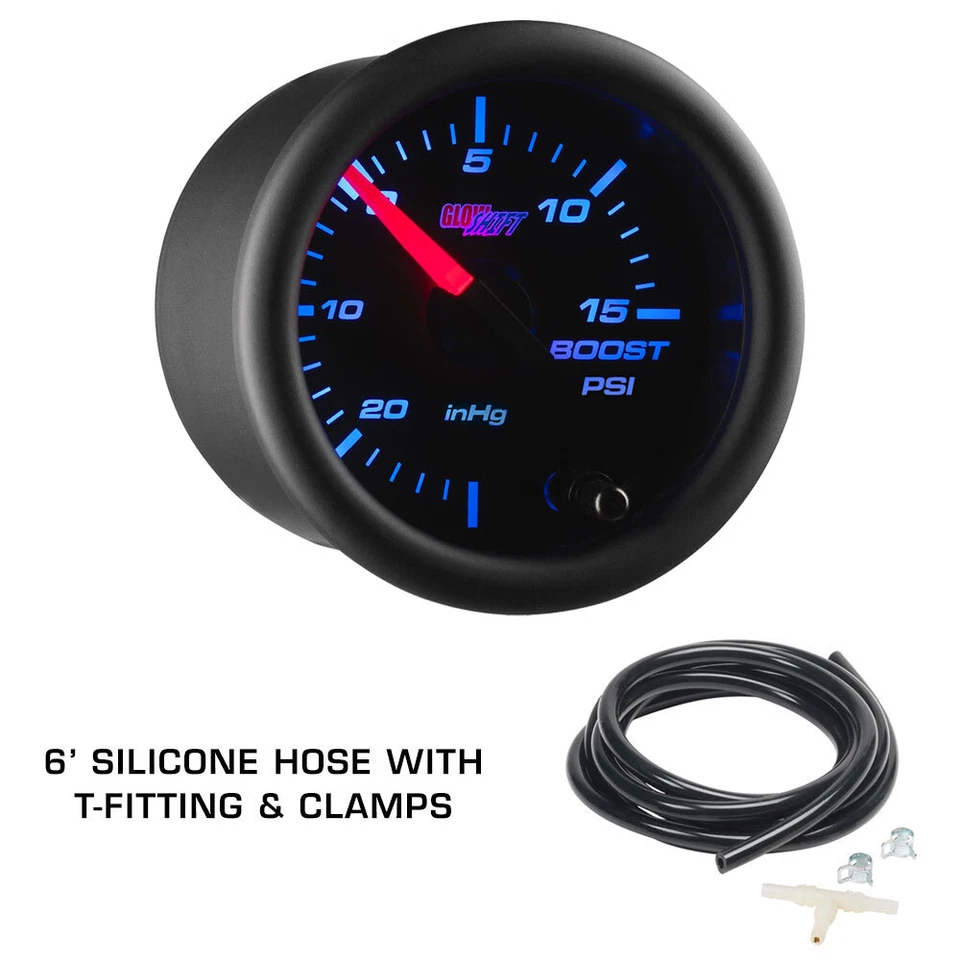 GlowShift 2004-2006 Pontiac GTO Dual Dashboard Gauge Package with Black 7 Color - Изображение 3 из 4