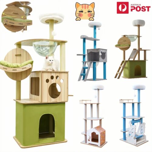 Cat Tree Tower Scratching Post Scratcher Condo House Bed Kitten Toys Furniture