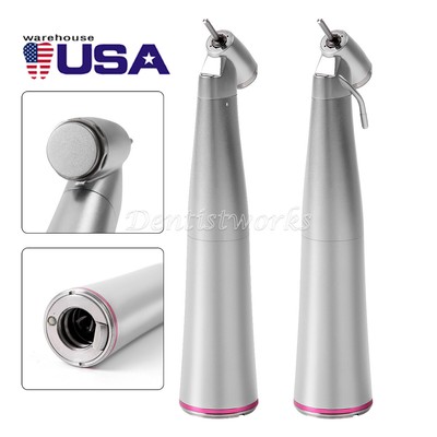 Dental 45° Contra Angle Fiber Optic LED 1:4.2 Increasing Low Speed Handpiece