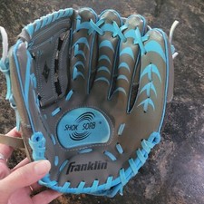Franklin Youth BALL Glove 10.5" Infinite SHOK SORB BLUE GREY RH