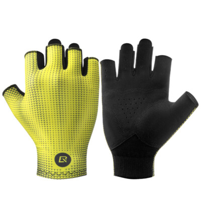 ROCKBROS Fahrradhandschuhe Stoßdämpfend Halbfingerhandschuhe Sporthandschuhe MTB