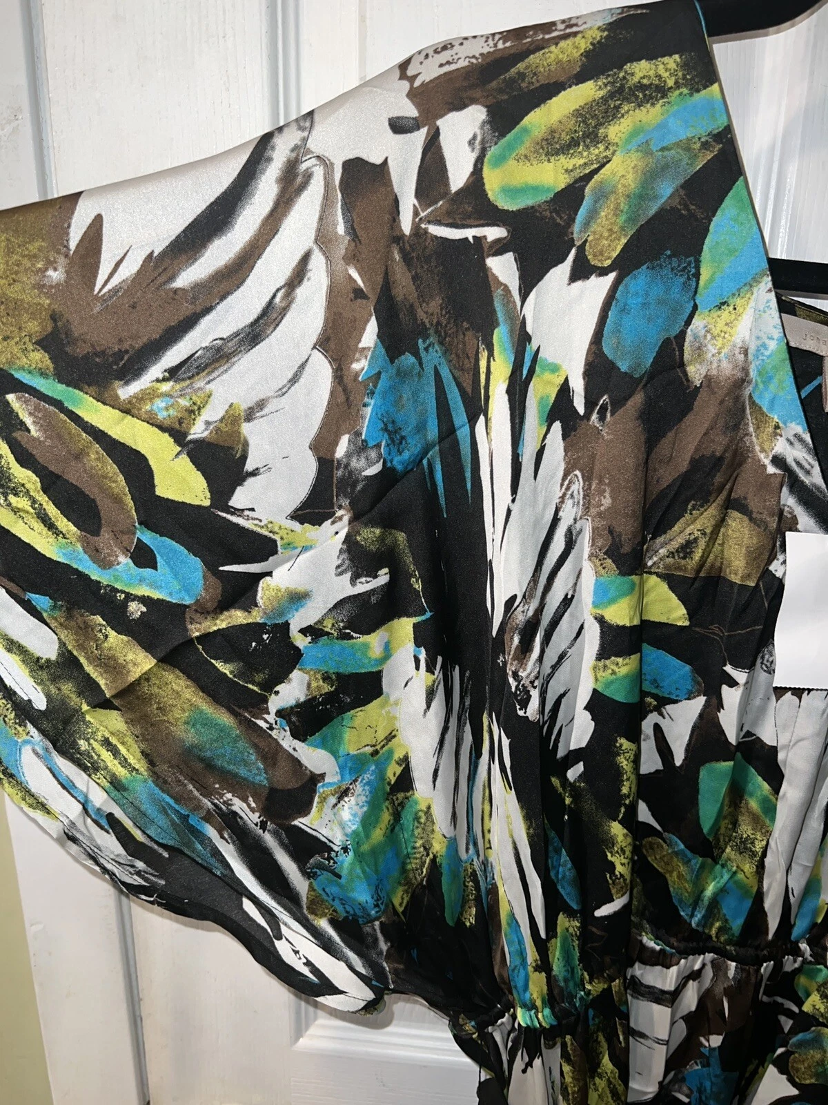 PALM ANGELS Abito Jonathan Martin 12 fluenti ali angelo cintura tropicale Y2k fata romantico nuovo