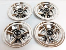 Chrome Golf Cart Hub Cap 8 inch Wheel Cover for EZGO, Yamaha, Club Car, Set of 4