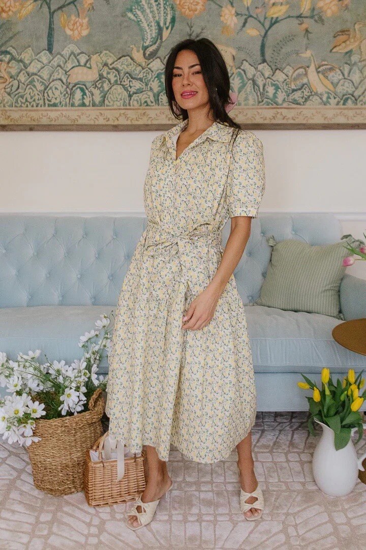 knee length dresses for ladies The Genevieve Denim Midi Dress L FREEMARKET Medium Denim / S main image 1