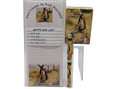 New Basenji Fridge Magnetic List Pad, 2x3'' Magnet, Playing Cards & Pen Gift Set