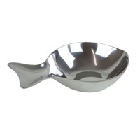 Dekoschale Fisch 31X22Cm Aluminium Poliert Handarbeit Schale Tischdekoration