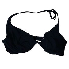 Victoria  s Secret Black Halter Bikini Top   Size 36C