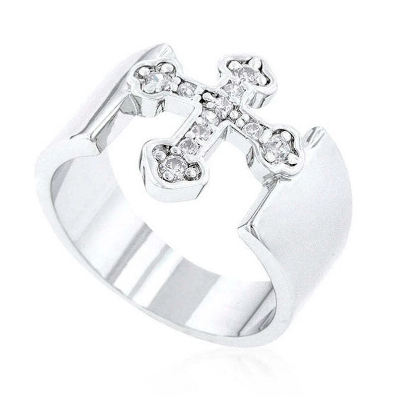 Banda gótica cruz plata Foto 2 de 4