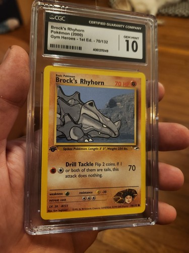 Brock's Rhyhorn (1st Edition) graded CGC 10 for sale on eBay