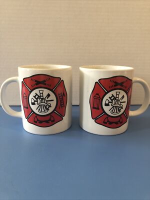 Fire Operations Mug 2 Fire Department Firefighter Ceramic Coffee Mug Cup 3 3/4